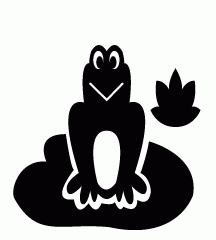 Frog On Lotus Leaf