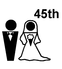 Sapphire or 45th Wedding Anniversary