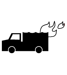 Army Truck On Fire