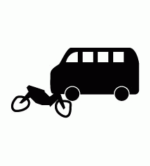 Bus And Motorcycle Accident