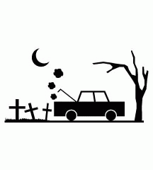 Car Broke down At Graveyard