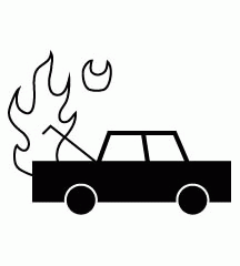 Car Engine On Fire