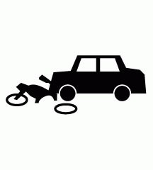 Car And Motorcycle Accident