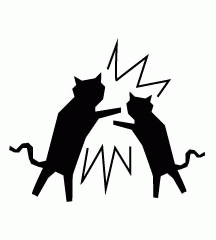 Cats Fighting