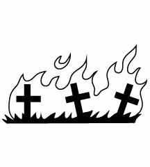 Cemetery On Fire