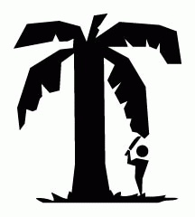 Chopping Down Huge Banana Tree