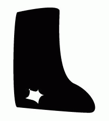 Rubber shoe With Hole