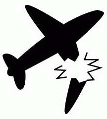 Aeroplane Wing Broken Off
