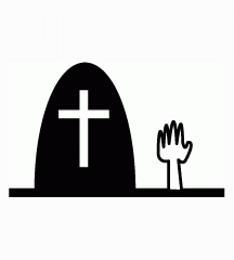 Hand Popping Out Of Grave