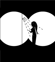 Peeping Woman Taking Bath