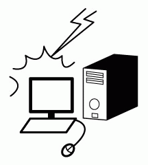 Computer Struck By Lightning