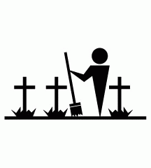 Sweeping Cemetery