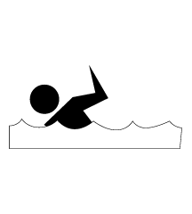 Naked Man Swimming