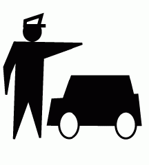 Traffic Warden Directing Traffic