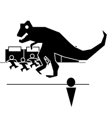 Saw T-Rex Along Public Road