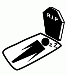 Slept On Tomb In Graveyard