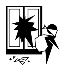 Wardrobe Damaged By Burglar