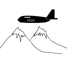 Aeroplane Flew Over Mountains