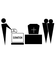 Donating Money At Funeral