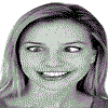 Cross-eyed woman