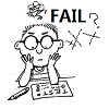 Fail in exams