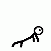 Old man falls down